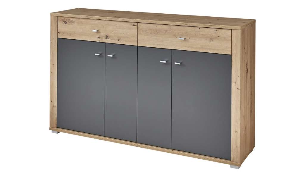 Schuhkommde  Padenghe ¦ grau ¦ Maße (cm): B: 159 H: 97 T: 38 Schränke > Schuhschränke - Höffner