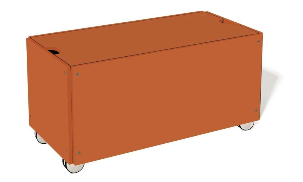 Müller Möbelwerkstätten - Bettkasten zur Stapelliege - Tizianrot - KOMFORT - 93 x 46,8 - indoor