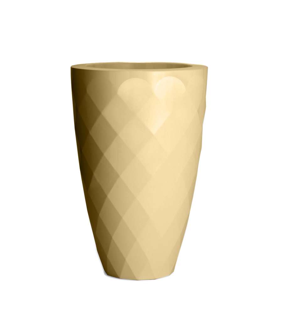 Vondom - VASES Blumentopf klein - beige - Ø 18 x 36 cm - lackiert - outdoor
