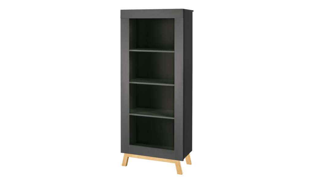 Standregal  Miami Black ¦ schwarz ¦ Maße (cm): B: 68 H: 165 T: 37 Regale > Bücherregale - Höffner