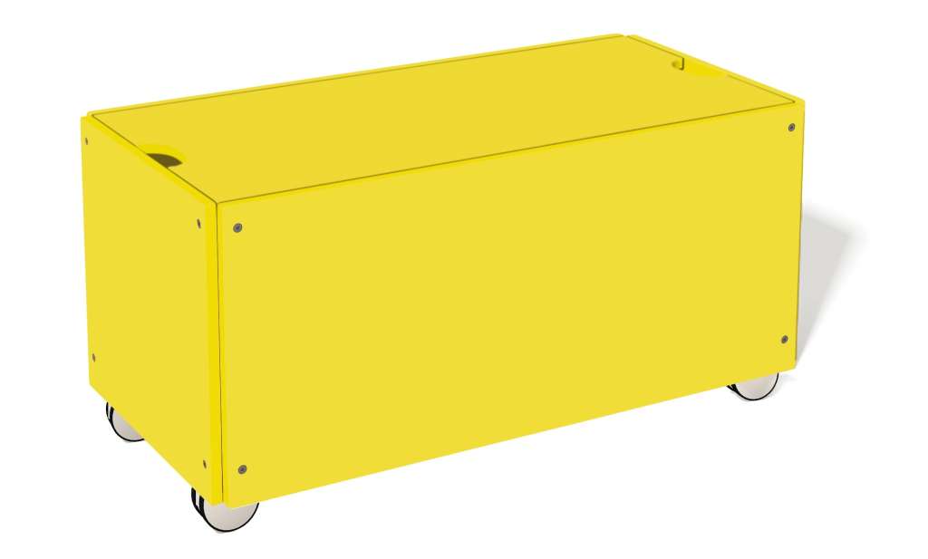Müller Möbelwerkstätten - Bettkasten zur Stapelliege - Dynamischgelb - KOMFORT - 93 x 46,8 - indoor