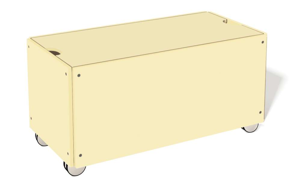 Müller Möbelwerkstätten - Bettkasten zur Stapelliege - Wachsgelb - KOMFORT - 93 x 46,8 - indoor