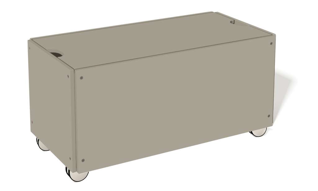 Müller Möbelwerkstätten - Bettkasten zur Stapelliege - Kieselgrau - KOMFORT - 93 x 46,8 - indoor
