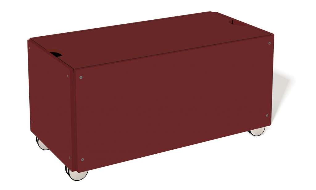 Müller Möbelwerkstätten - Bettkasten zur Stapelliege - Karmesinrot - KOMFORT - 103 x 46,8 - indoor