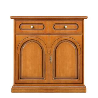 Kommode mit Schubladen 2 türig Nussbaumfarben furniert