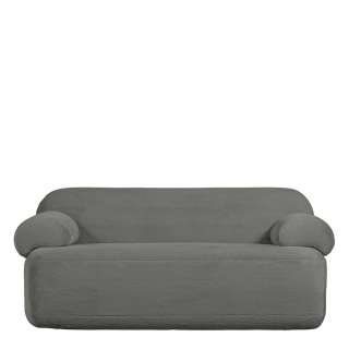 Moderne Couch Grün-Grau mit Webplüsch Bezug 183 cm breit
