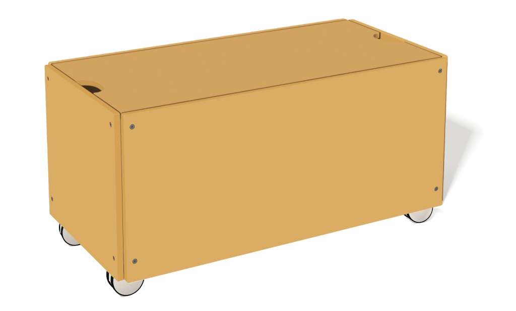 Müller Möbelwerkstätten - Bettkasten zur Stapelliege - Bambustiefgelb - KOMFORT - 103 x 46,8 - indoor