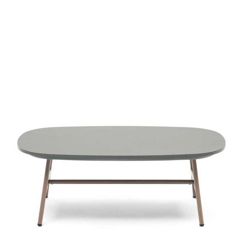 Moderner Balkon Couchtisch mit Faserzementplatte 100 cm breit