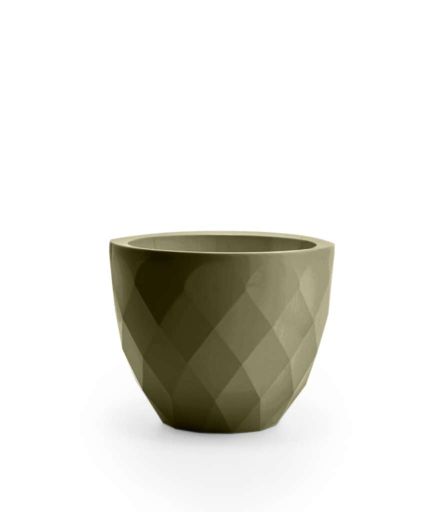 Vondom - VASES Blumentopf klein - khaki - Ø 14 x 12 cm - Basic - outdoor