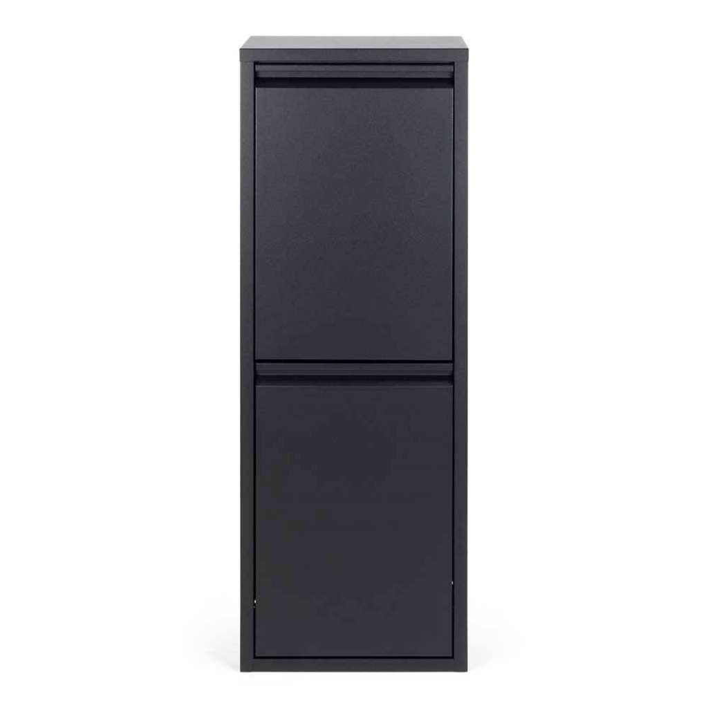 Mülleimer Schrank mit Metall Oberfläche Schwarz