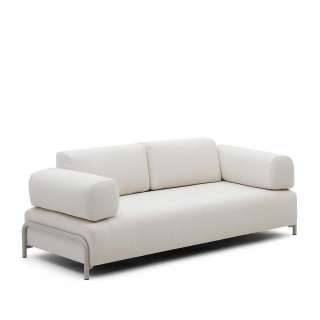 Dreisitzer Couch Skandi Beige Lehnen abnehmbar Skandi Design