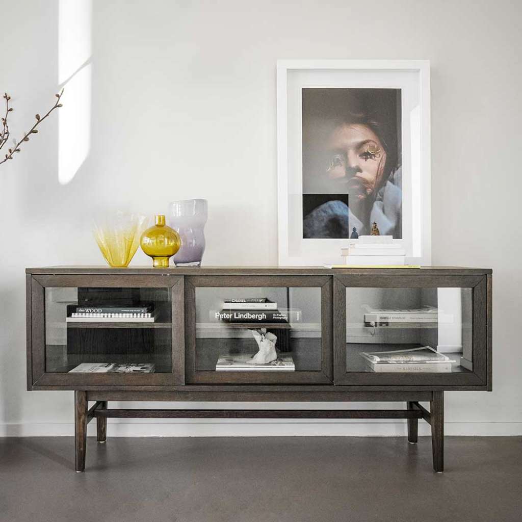Modernes Esszimmer Sideboard in Eiche Dunkelbraun 170 cm breit