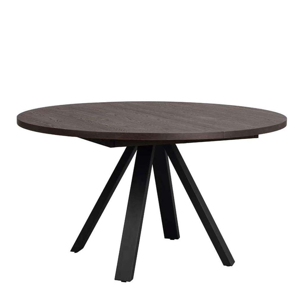 Moderner Esszimmer Tisch in Eiche Dunkelbraun Vierfußgestell