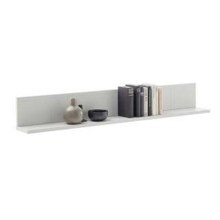 Wandboard weiss in modernem Design 150 cm breit - 21 cm hoch