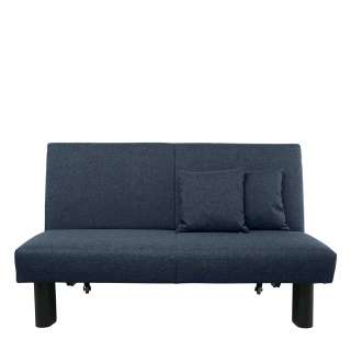 2er Schlafsofa Blau mit Untergestell aus Metall Made in Germany