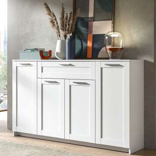 Weißes Esszimmersideboard in modernem Design einer Schublade