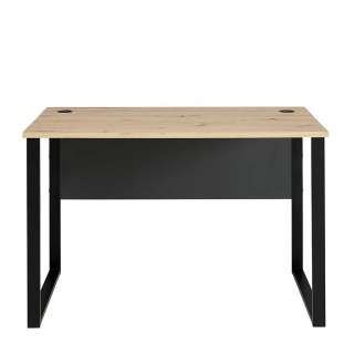 Schreibtisch mit Kabeldurchlass in modernem Design Knieraumblende