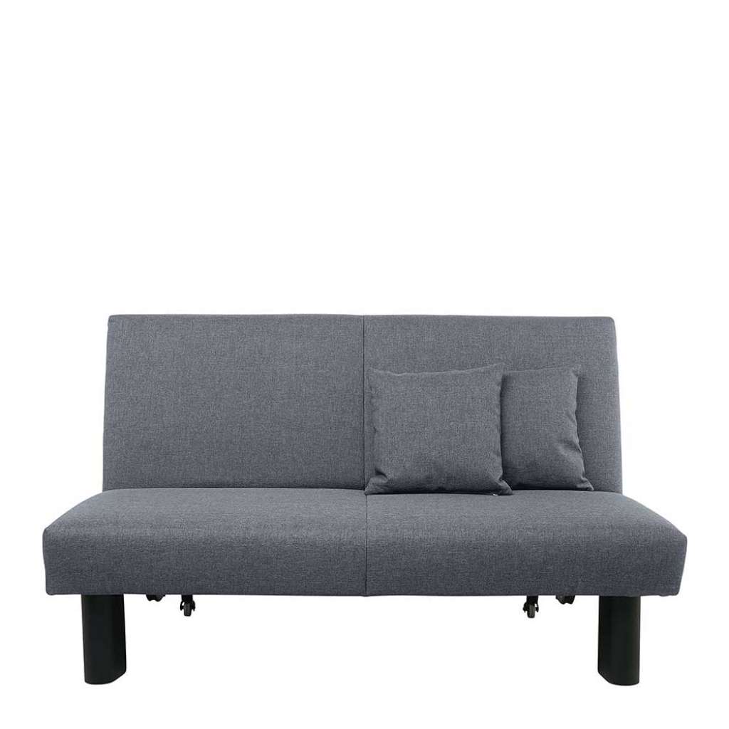 Funktionssofa hellblau Flachgewebe in modernem Design 145 cm breit