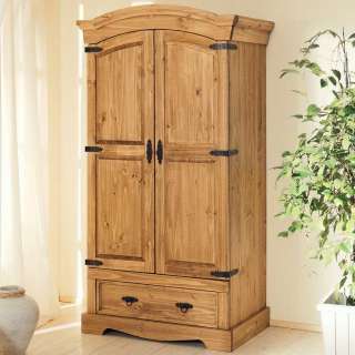 Garderobenschrank aus Kiefer Massivholz