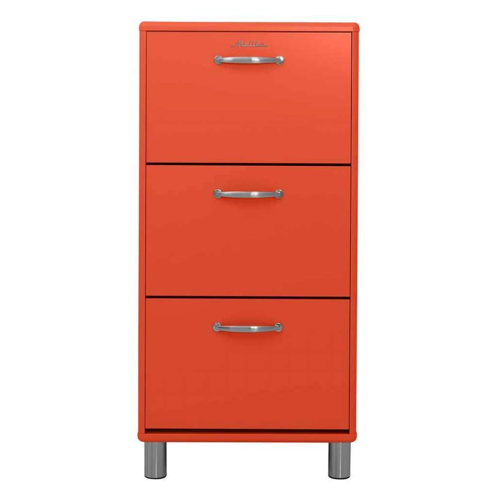 Schuhkipper Lachsfarben im Retrostil drei Schuhwalzen