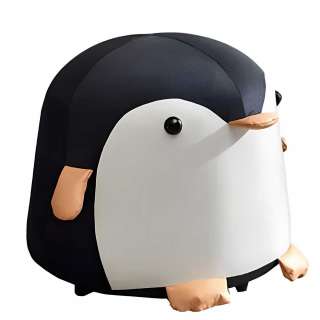 Hocker Pinguin schwarz weiss 31 cm hoch für Kinderzimmer