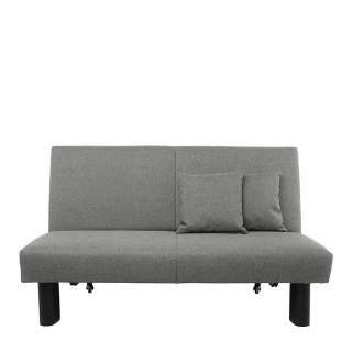 Liegesofa hellgrau in modernem Design Untergestell aus Metall