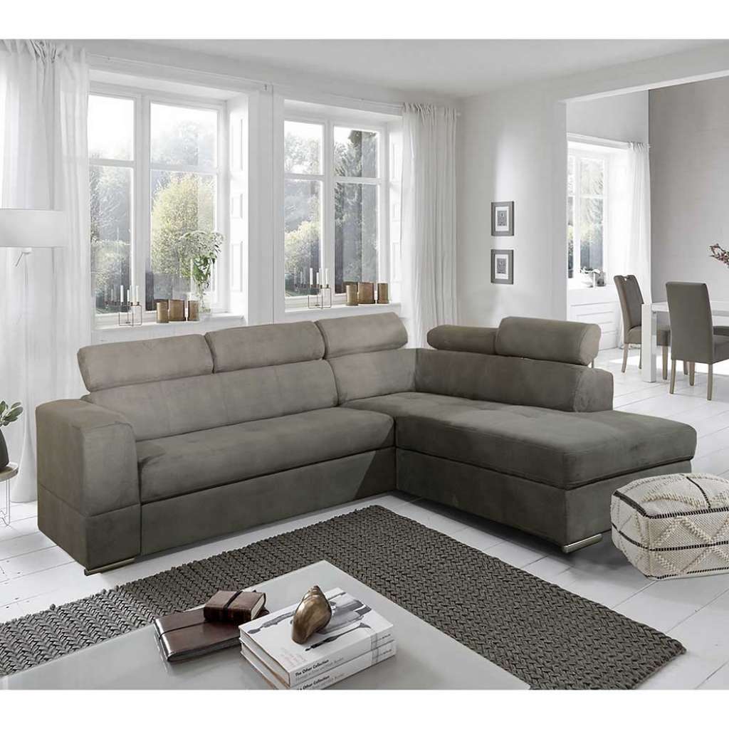 Moderne Schlafcouch mit verstellbaren Kopfstützen 47 cm Sitzhöhe