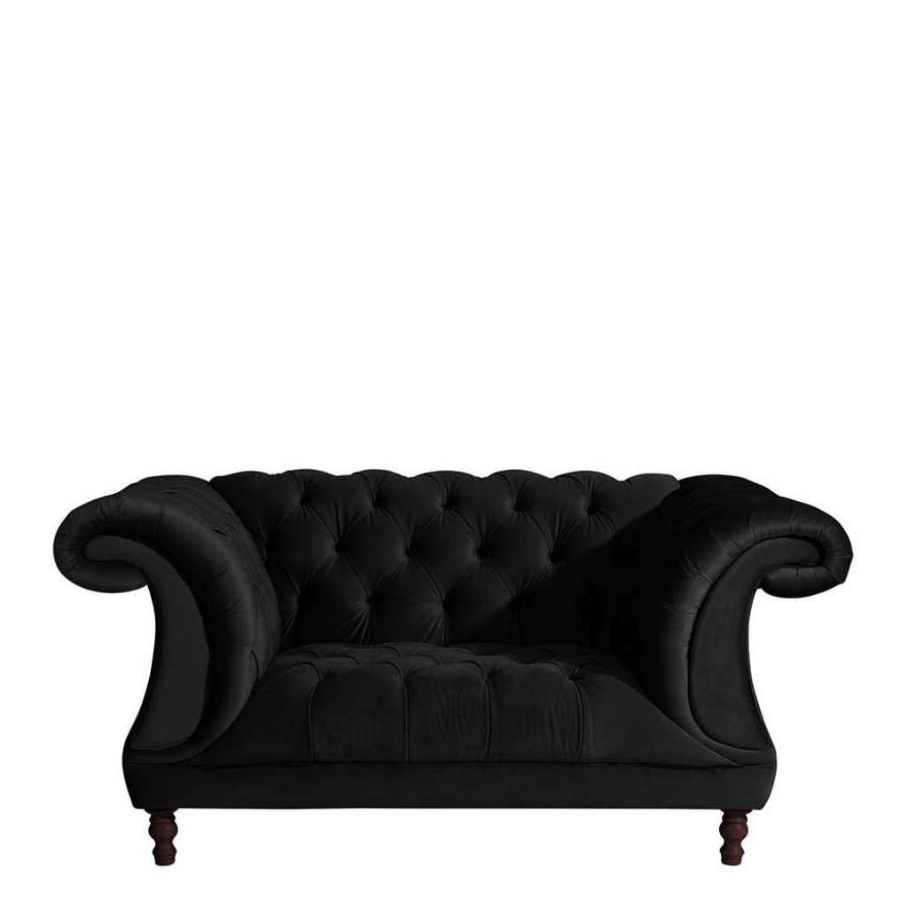 Neo Barock XL Sessel in Schwarz und Nussbaumfarben Samtvelours