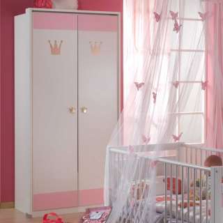 Kinder Kleiderschrank in Rosa