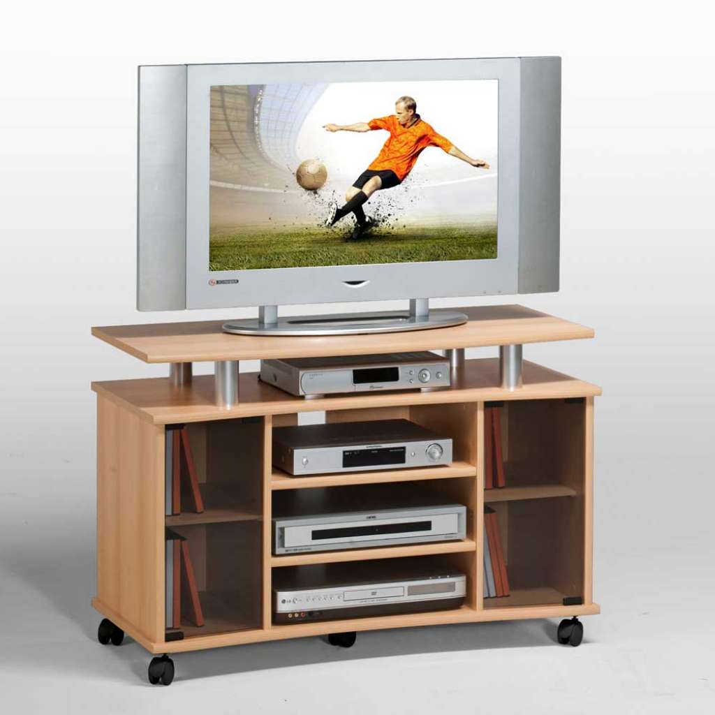 TV Wagen in Buchefarben