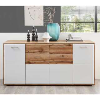 Esszimmersideboard modern mit zwei Schubladen 4 Drehtüren