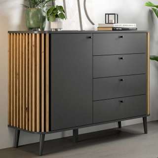 Sidebord modern 120 cm breit und 88 cm hoch vier Schubladen