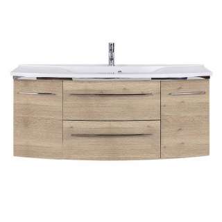 Waschbeckenschrank Eiche Struktur in modernem Design Made in Germany