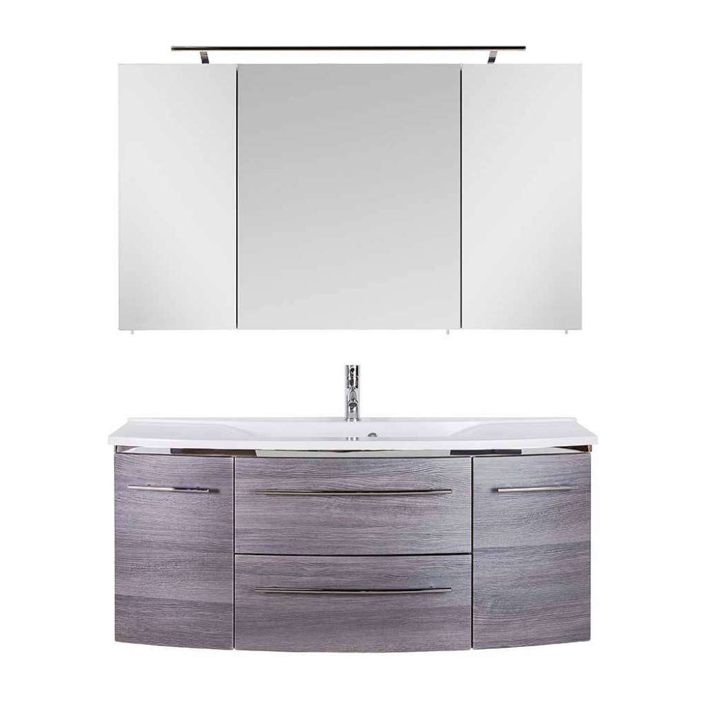 Luxus Badmöbel Set in Dunkelgrau Made in Germany (zweiteilig)