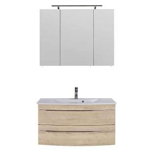 Waschplatz in Eiche Bianco Touchwood Made in Germany (zweiteilig)