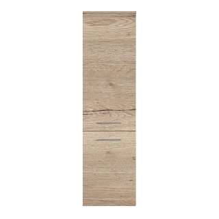Midibadschrank in Eiche Touchwood 149 cm hoch mit zwei Türen