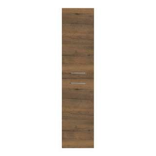 Hoher Badezimmerhängeschrank in Eiche dunkel 179 cm hoch