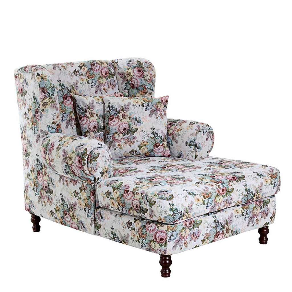 Xxl Sessel mit Blumen Muster im Landhausstil 149 cm tief