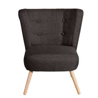 Einzelsessel braun Retro Made in Germany 80 cm hoch - 69 cm breit
