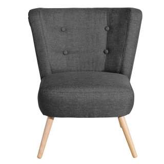 Loungesessel Anthrazit Retro Made in Germany 69 cm breit