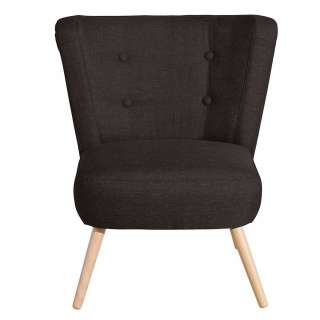 Polstersessel dunkelbraun Retro 80 cm hoch Made in Germany