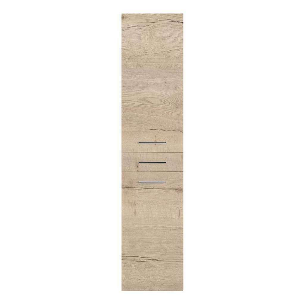 Bad Hochschrank mit Türen und einer Schublade die Wandmontage