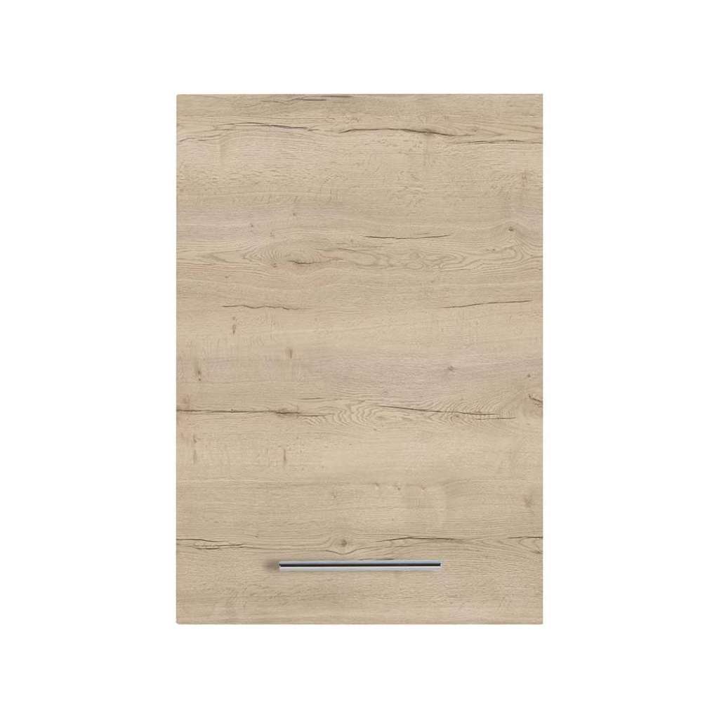 Hängeschrank mit Glasböden in Eiche Bianco Made in Germany