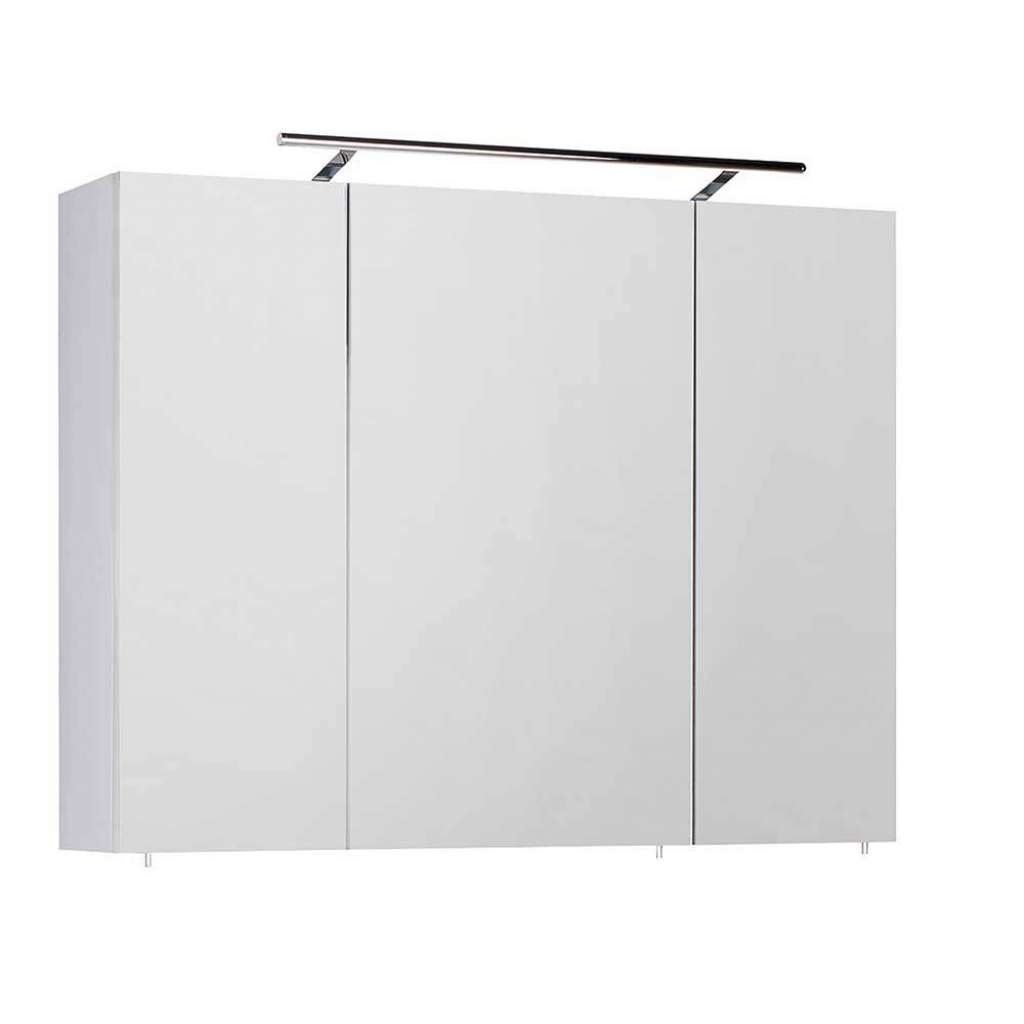 Spiegelschrank mit Steckdose und LED Beleuchtung 80 cm hoch