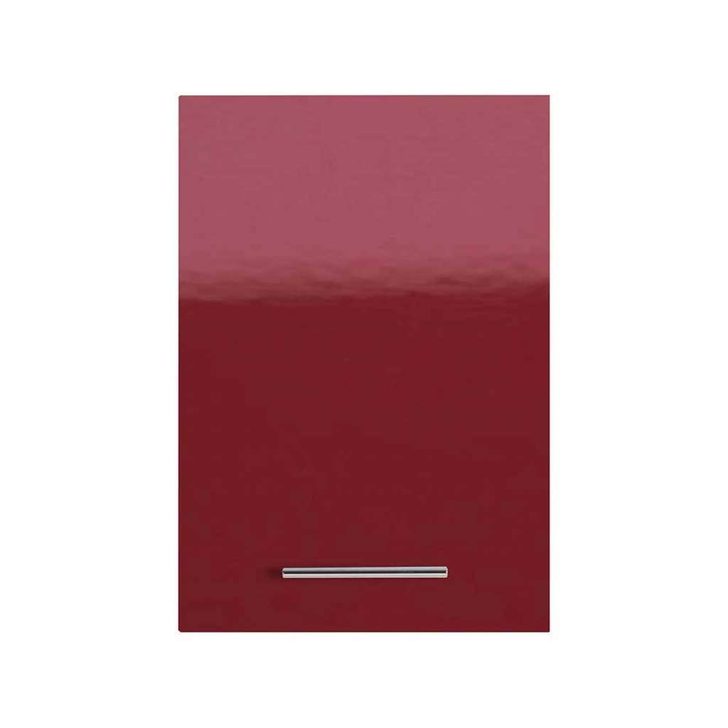 Hängeschränke für Badezimmer in Rot Anthrazit Hochglanz