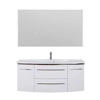Luxus Badmöbelset weiss Hochglanz Made in Germany (zweiteilig)