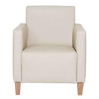 Sessel Beige Kunstleder Made in Germany 42 cm Sitzhöhe