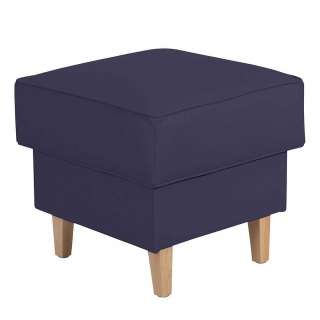 Beistellhocker dunkelblau im Landhausstil quadratischer Form