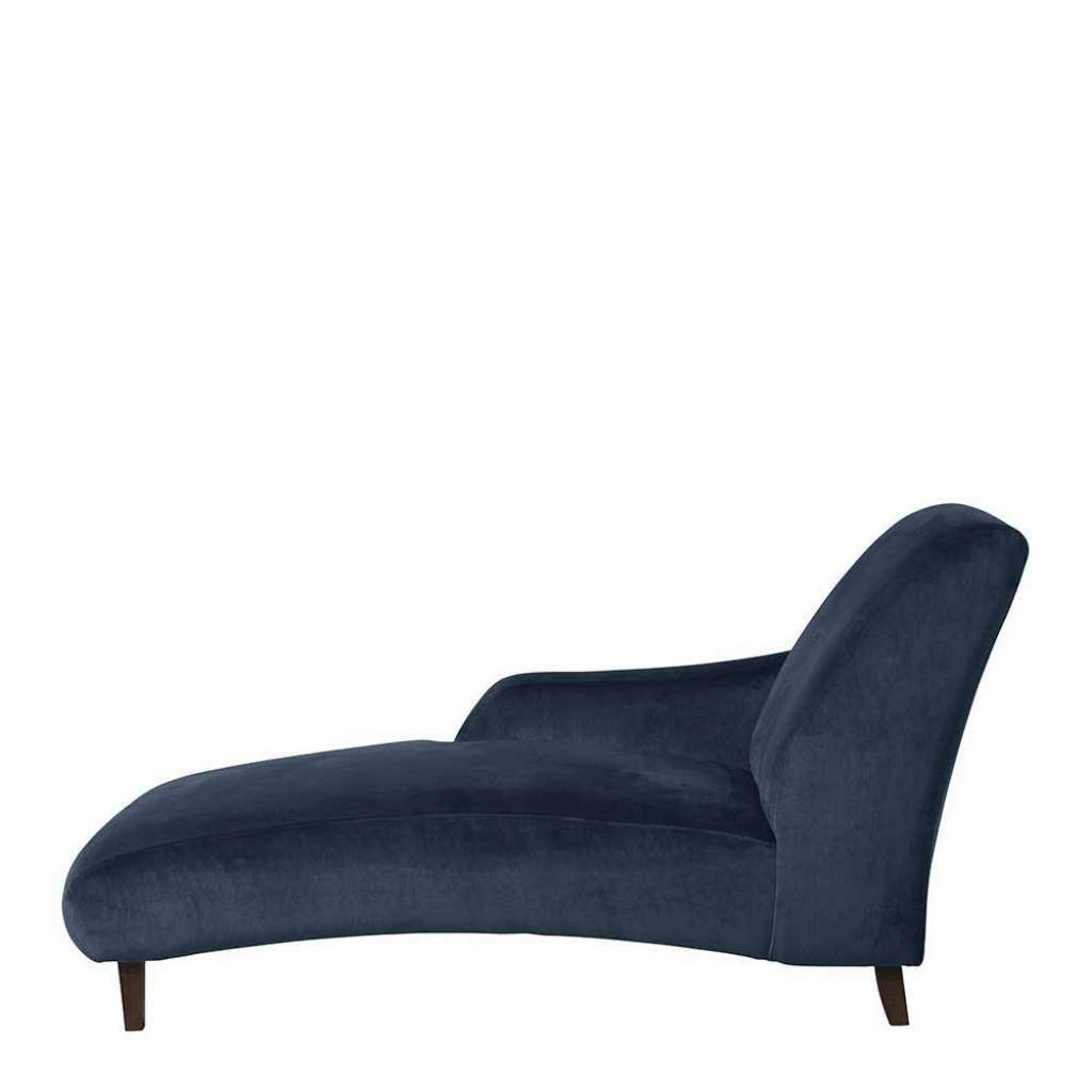 Sofaliege mit Kopfteil in Petrol Samtvelours Vintage Look