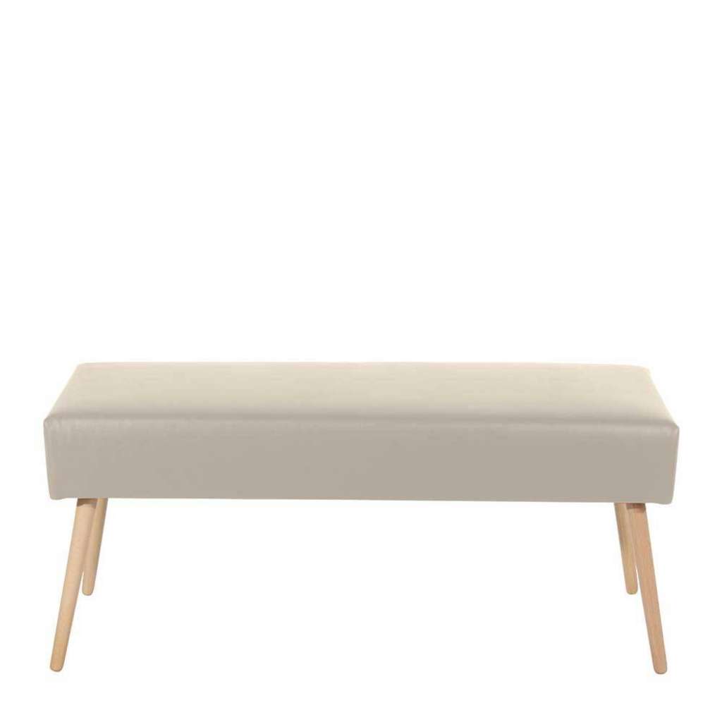Polsterbank Kunstleder Beige Made in Germany 114 cm breit